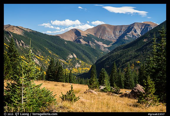 Sand Creek Valley and Mount Herard. Great Sand Dunes National Park and Preserve (color)