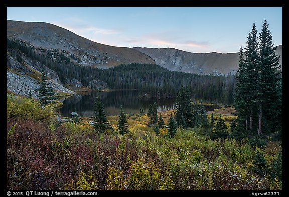 Sand Creek Lake at sunset. Great Sand Dunes National Park and Preserve, Colorado, USA.