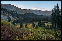 Sand Creek Lake at sunset. Great Sand Dunes National Park and Preserve ( color)