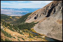 Medano Lakes from above. Great Sand Dunes National Park and Preserve, Colorado, USA.