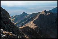 Sangre de Cristo mountain ridges. Great Sand Dunes National Park and Preserve, Colorado, USA.