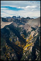 Sangre de Cristo mountain rising above Sand Creek. Great Sand Dunes National Park and Preserve ( color)