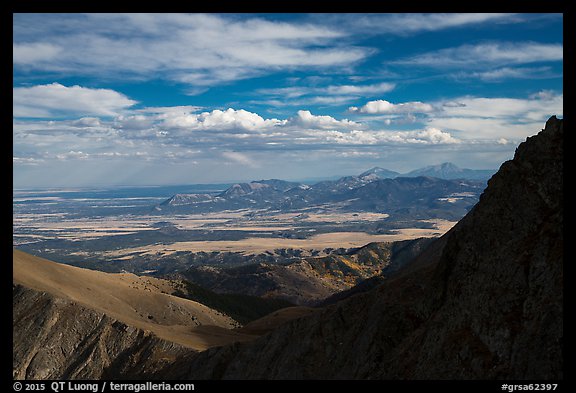 Distant mountains from Mount Herard. Great Sand Dunes National Park and Preserve (color)