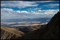 Distant mountains from Mount Herard. Great Sand Dunes National Park and Preserve, Colorado, USA.