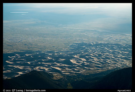 Dunes from above. Great Sand Dunes National Park and Preserve (color)