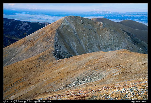 Alpine tundra slopes of Mount Herard. Great Sand Dunes National Park and Preserve (color)