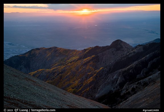 Sunset from Mount Herard. Great Sand Dunes National Park and Preserve (color)