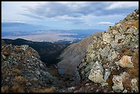 Ridge and Medano Lakes from Mount Herard. Great Sand Dunes National Park and Preserve, Colorado, USA.