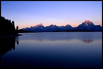 The Teton range above Jackson, sunrise lake. Grand Teton National Park ( color)