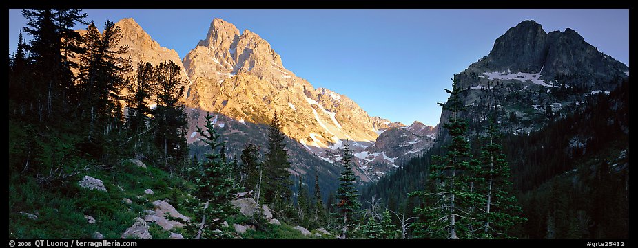 Grand Teton at sunset. Grand Teton National Park (color)