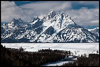 Tetons in winter. Grand Teton National Park ( color)