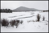 Oxbow Bend in winter. Grand Teton National Park, Wyoming, USA. (color)