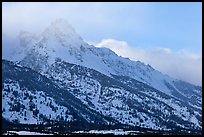 Mount Owen in winter. Grand Teton National Park ( color)