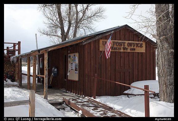 Kelly Post Office. Grand Teton National Park (color)
