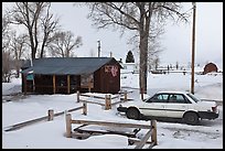 Kelly in winter. Grand Teton National Park ( color)