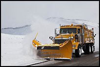 Snowplow. Grand Teton National Park, Wyoming, USA. (color)