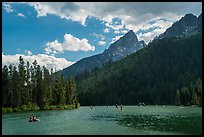 Water recreation, String Lake. Grand Teton National Park ( color)