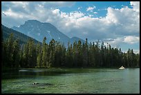 Mount Moran and String Lake, afternoon. Grand Teton National Park ( color)