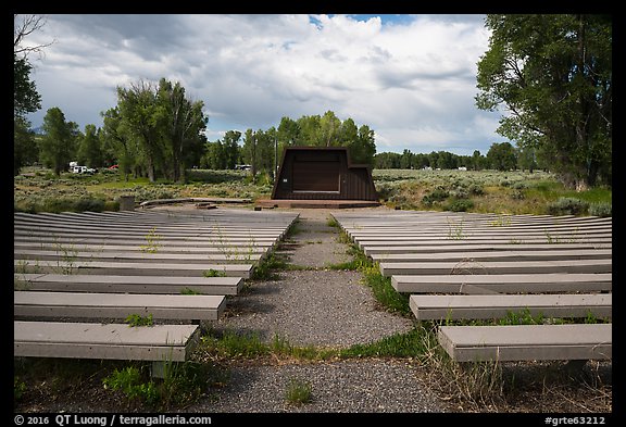 Amphitheater, Gros Ventre Campground. Grand Teton National Park (color)