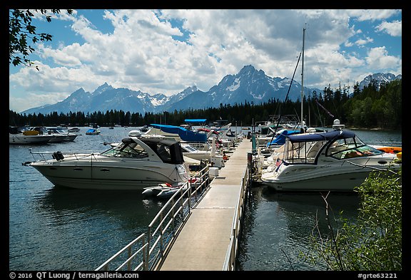 Colter Bay Marina. Grand Teton National Park (color)