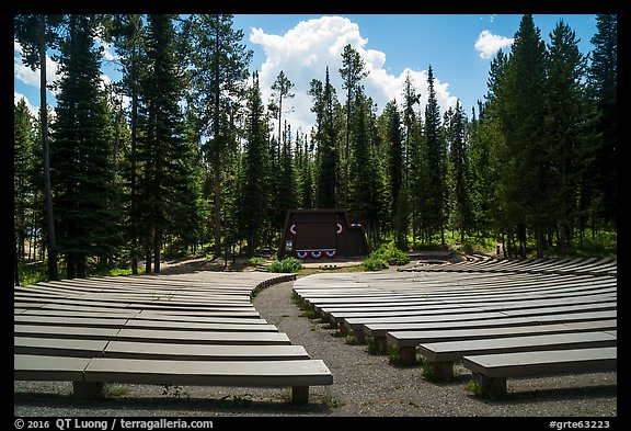 Amphitheater, Colter Bay Village. Grand Teton National Park (color)