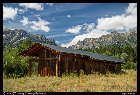 Visitor Center, Laurence S. Rockefeller Preserve. Grand Teton National Park (color)