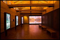 Interior of Laurence S. Rockefeller Preserve Center. Grand Teton National Park ( color)