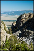 Jackson Hole from Garnet Canyon. Grand Teton National Park ( color)