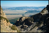 Garnet Canyon and Jackson Hole. Grand Teton National Park ( color)