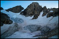 Middle Teton and glacier from Garnet Canyon. Grand Teton National Park ( color)