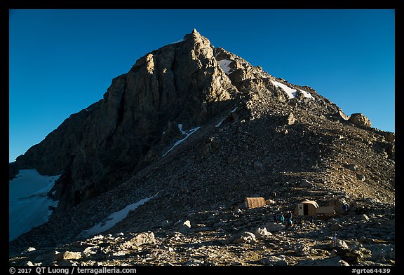 Lower Saddle Camp with Middle Teton in background. Grand Teton National Park (color)