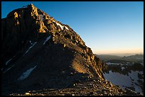 Lower Saddle and Middle Teton at sunset. Grand Teton National Park ( color)