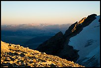 Looking east from Lower Saddle at sunset. Grand Teton National Park ( color)