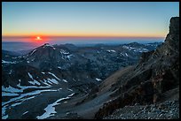 Sunset from Lower Saddle. Grand Teton National Park ( color)