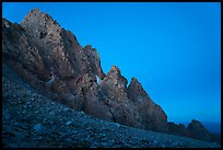 Grand Teton from Lower Saddle at dusk. Grand Teton National Park ( color)