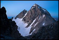 Middle Teton seen from Grand Teton, dawn. Grand Teton National Park ( color)