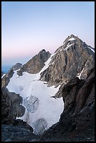 Middle Teton from Grand Teton at dawn. Grand Teton National Park ( color)