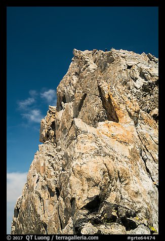 Summit of Grand Teton from Upper Exum Ridge. Grand Teton National Park (color)