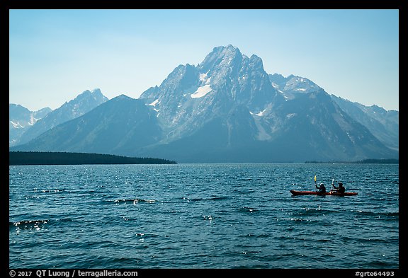 Kakayers, Colter Bay and Mt Moran. Grand Teton National Park (color)