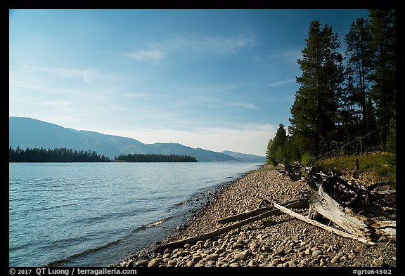 Beach, Colter Bay. Grand Teton National Park (color)