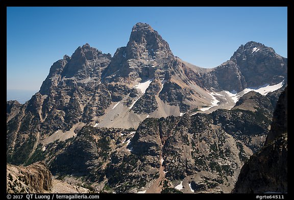 Tetons from the west. Grand Teton National Park (color)