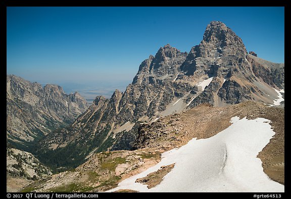 Tetons from Table Mountain. Grand Teton National Park (color)