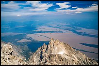 Teewinot Mountain from Grand Teton. Grand Teton National Park ( color)