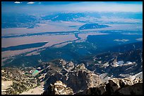 Jackson Hole from  from Grand Teton. Grand Teton National Park ( color)