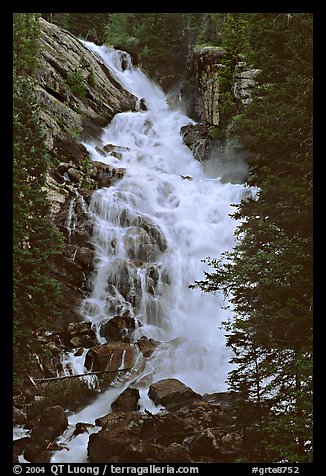 Hidden Falls. Grand Teton National Park (color)