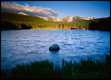 Windy morning, Sprague Lake. Rocky Mountain National Park ( color)