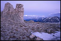 Rock Cut at dusk. Rocky Mountain National Park, Colorado, USA.