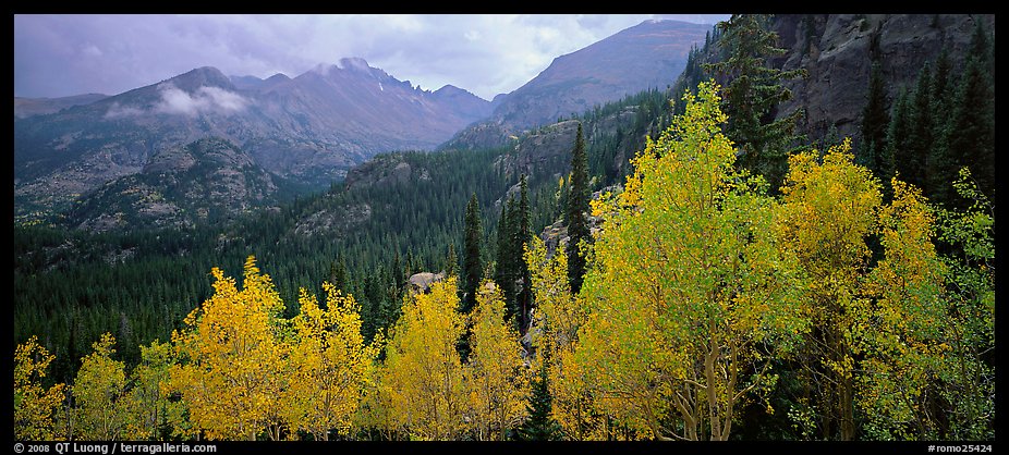 Autumn mountain landscape. Rocky Mountain National Park, Colorado, USA.