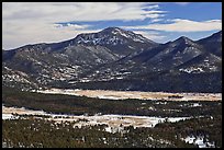 Moraine Park from above, Gianttrack Mountain, late winter. Rocky Mountain National Park ( color)