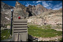 Open air toilet. Rocky Mountain National Park ( color)